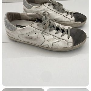 Womans golden goose glitter 8.5